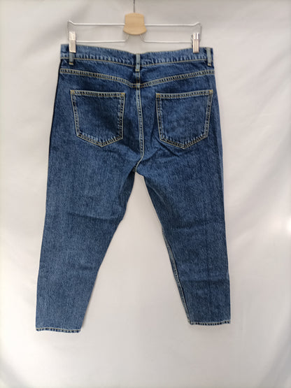ZARA (Man). Striped denim trousers, size 40