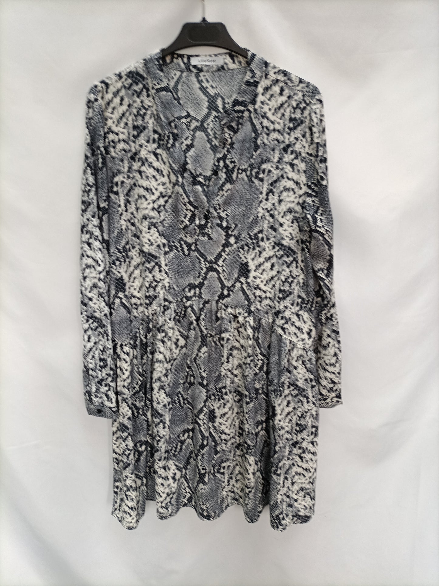 LILIE ROSE. Vestido animal print T.u(l)