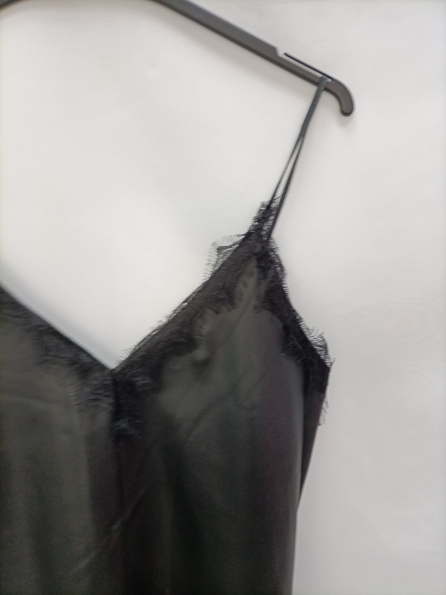 GOLDEN PARÍS. Vestido lencero polipiel T.s