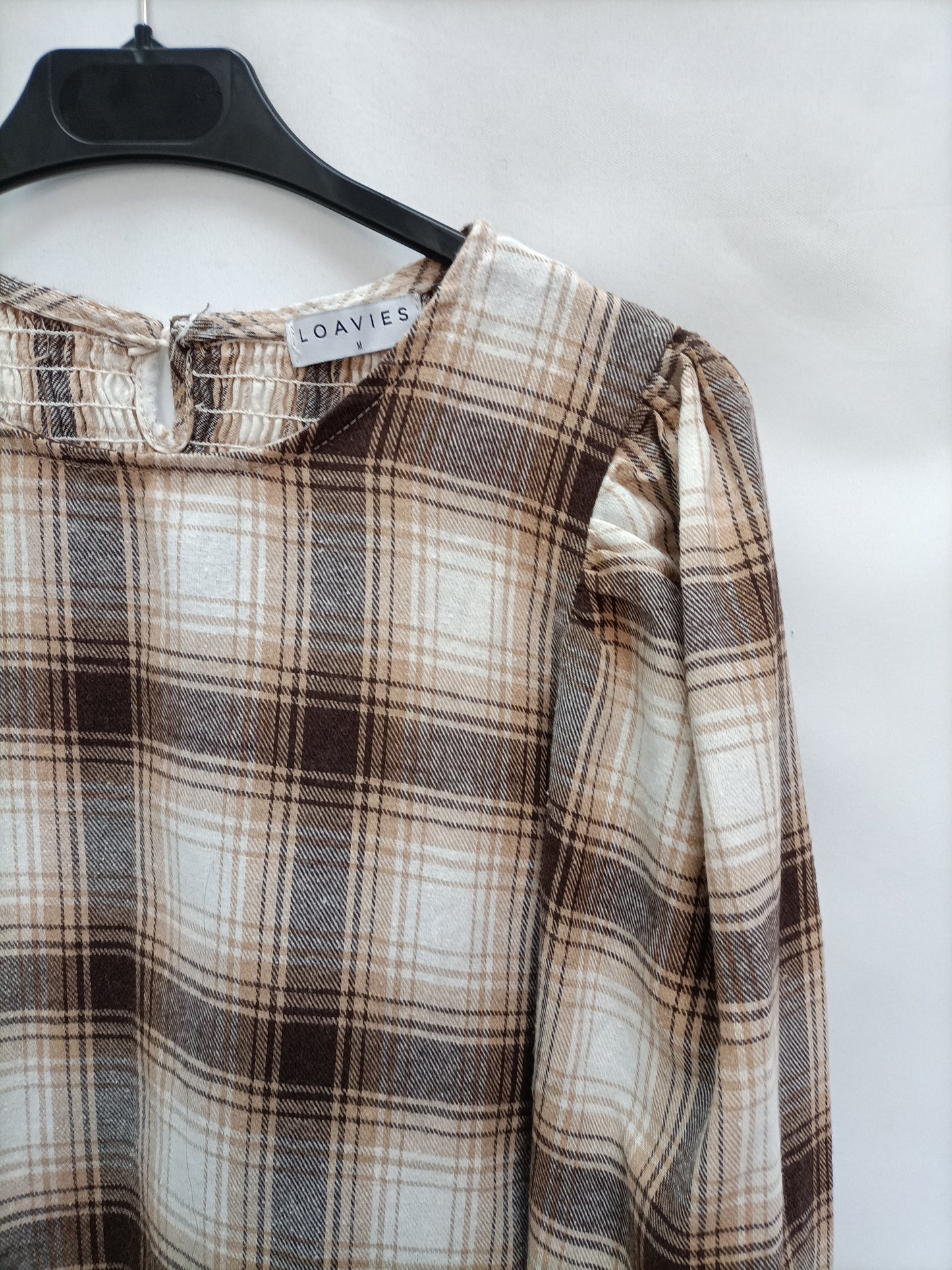 LOAVIES. Top corto cuadros T.m