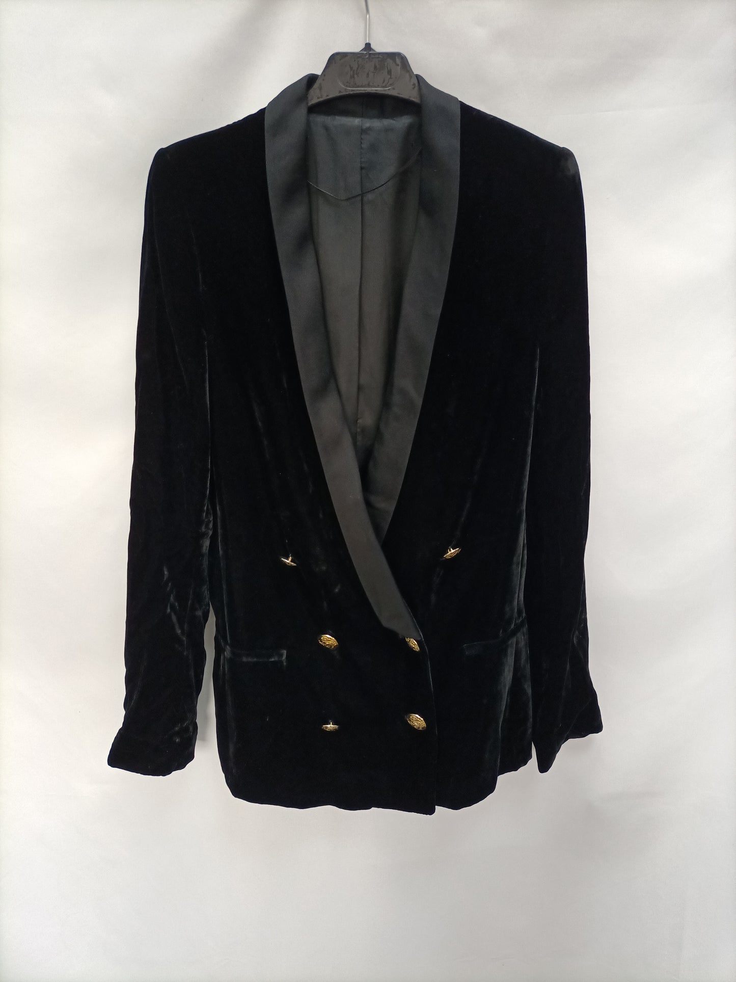 OTRAS. Blazer negra terciopelo T.u(s/m)