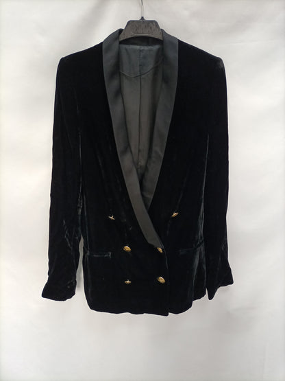 OTRAS. Blazer negra terciopelo T.u(s/m)