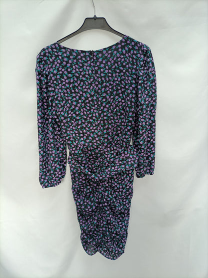 LOAVIES. Vestido negro fruncido  T.l