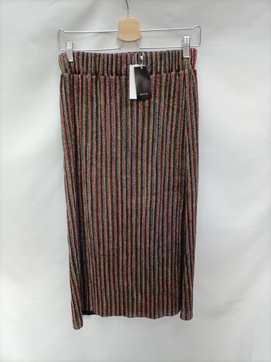 AMITIÉ. Falda midi rayas  T.s