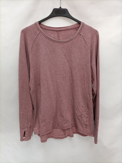 OTRAS. Camiseta rosa jaspeada  T.u(m)