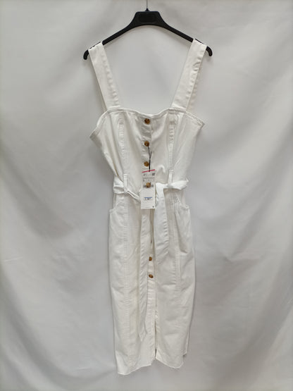 ZARA. Vestido midi denim T.L