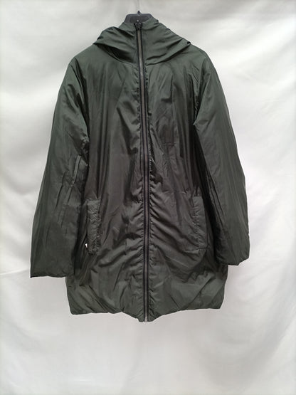 ZARA. Reversible green and black down jacket Tm