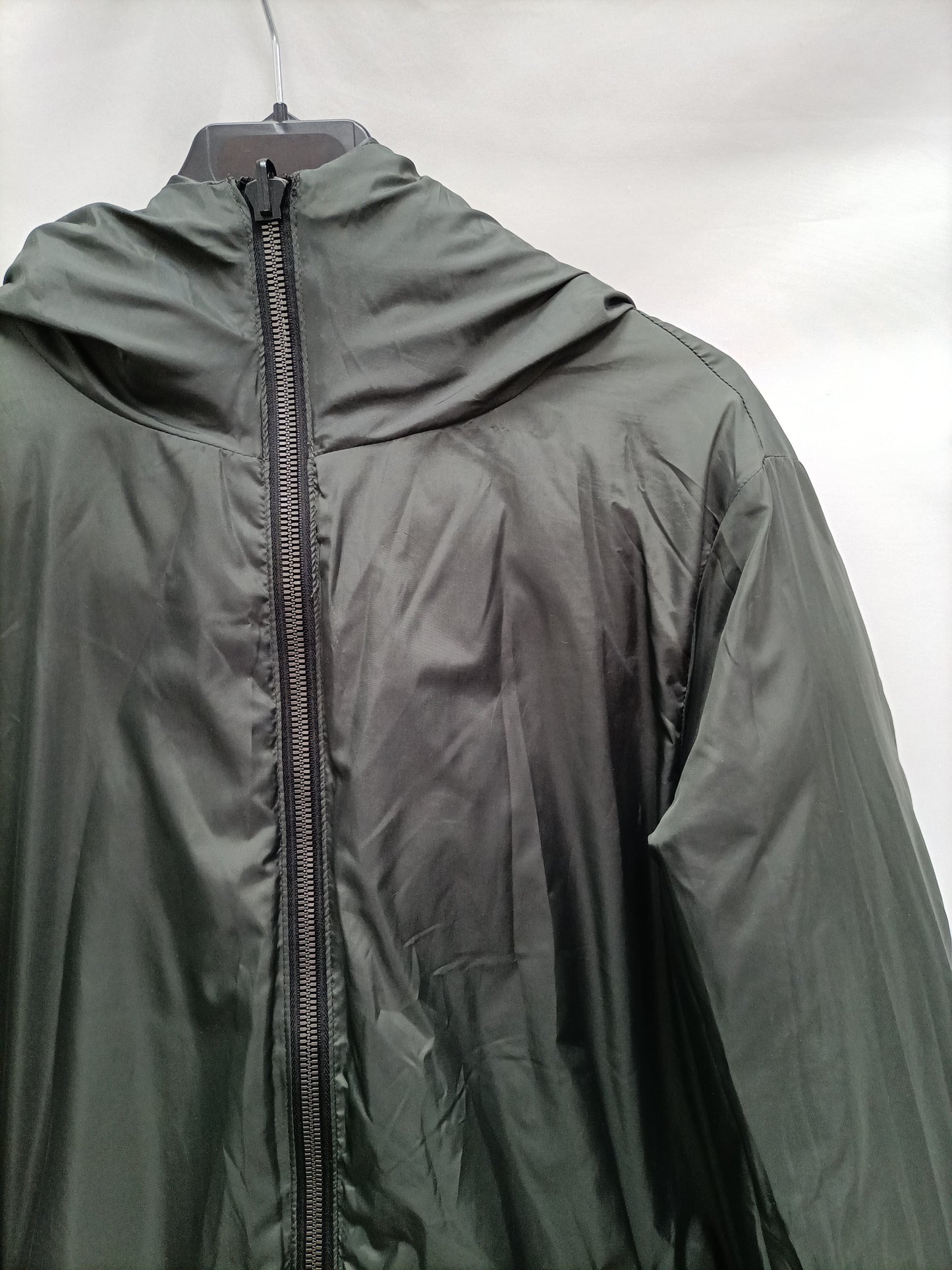 ZARA. Reversible green and black down jacket Tm