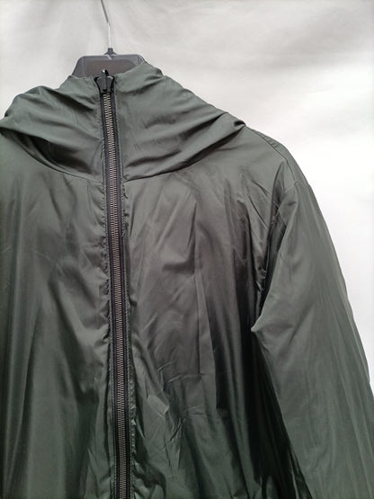 ZARA. Reversible green and black down jacket Tm