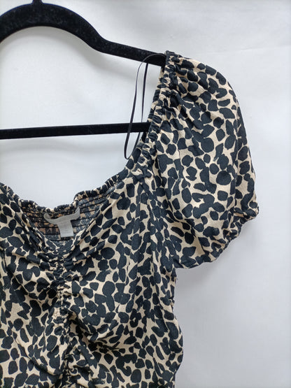 H&M. Top animal print T.m