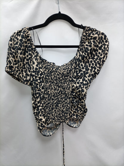 H&M. Top animal print T.m