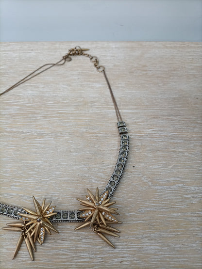 J.CREW. Collar pedrería y estrellas