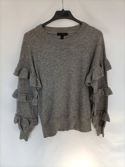 J. CREW. Jersey gris volantes T.xs