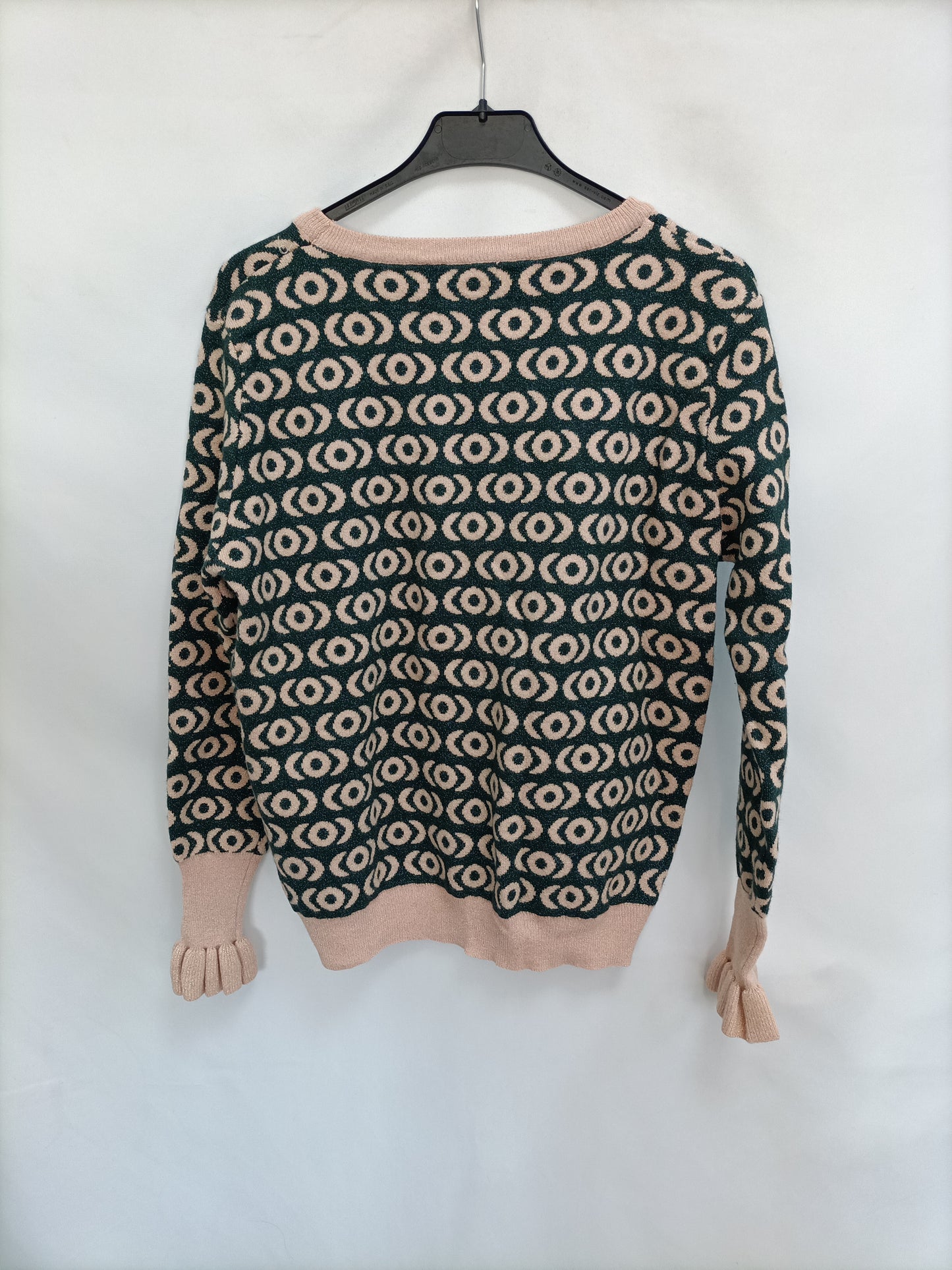 LOAVIES. Green and pink T.xs sweater