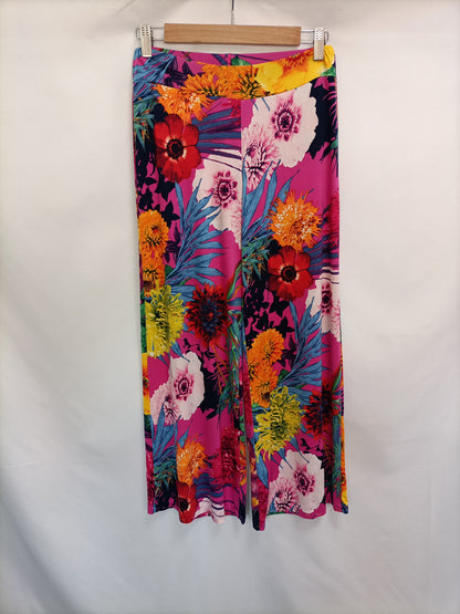 OTRAS. Pantalón culotte flores T.m