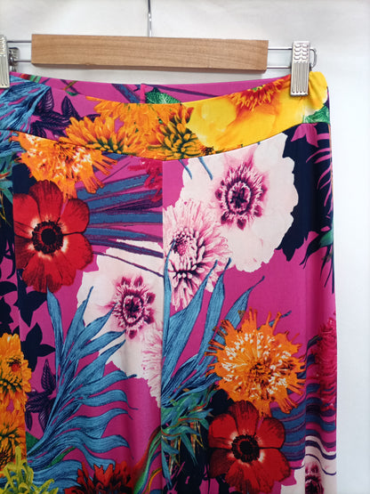 OTRAS. Pantalón culotte flores T.m
