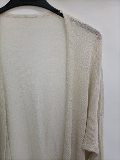 OTRAS. Cárdigan finito beige T.U