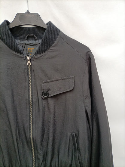 POP ENGLAND. Bomber negra fluida  T.2(m)