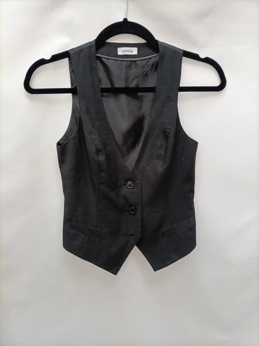 PIMKIE.  Chaleco negro T.34