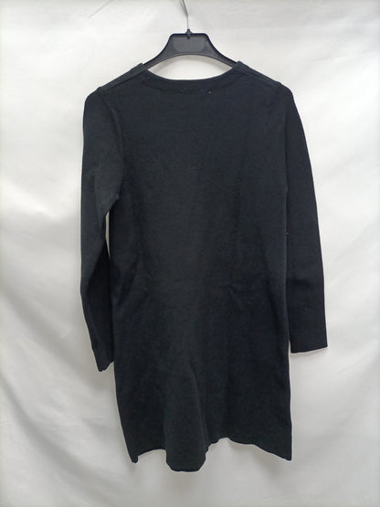 ZARA. Vestido negro punto T.s