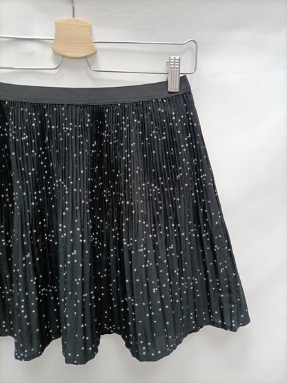 LEFTIES. Falda negra plisada T.38