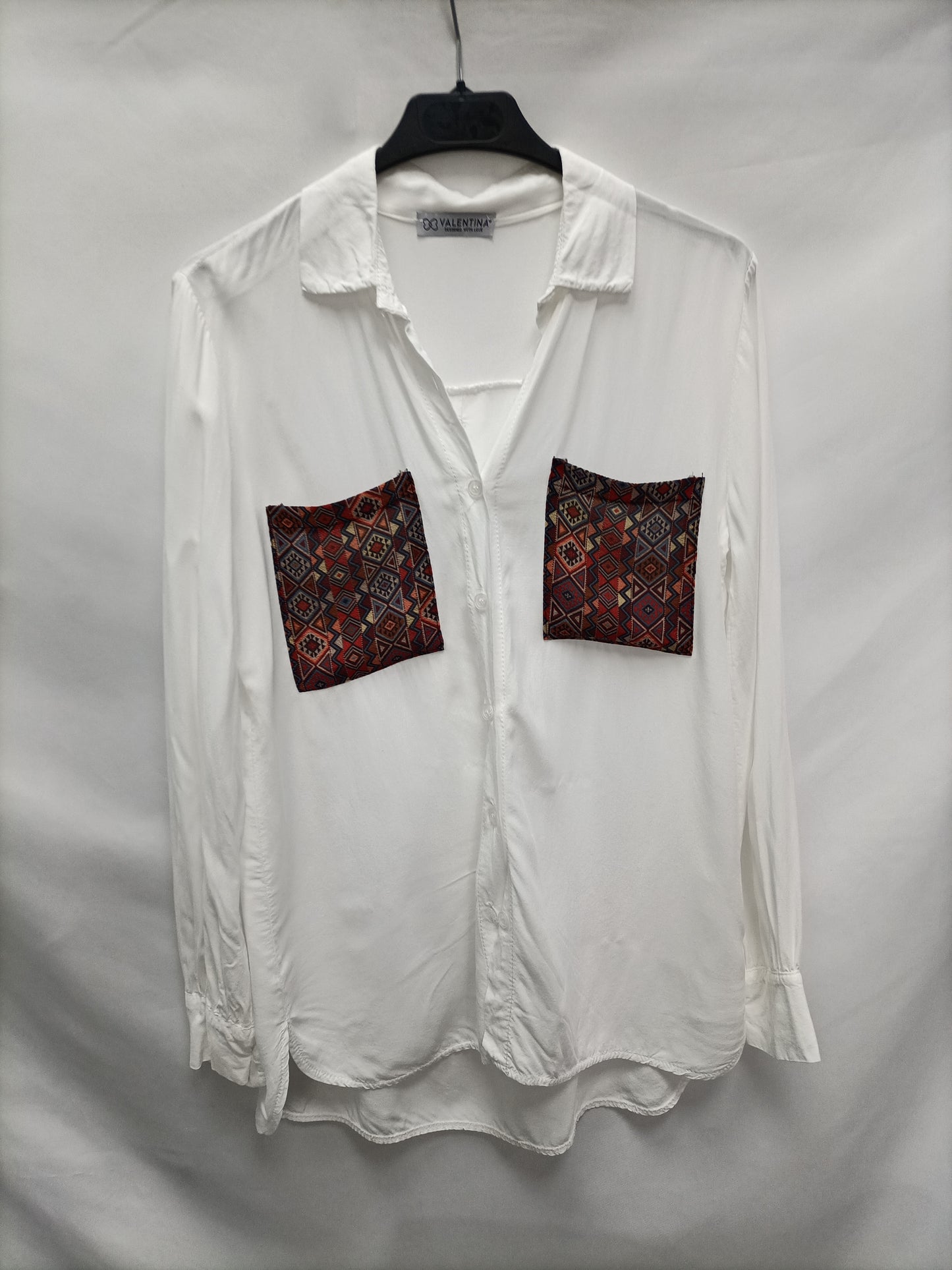 VALENTINA. Blusa bolsillos T.s