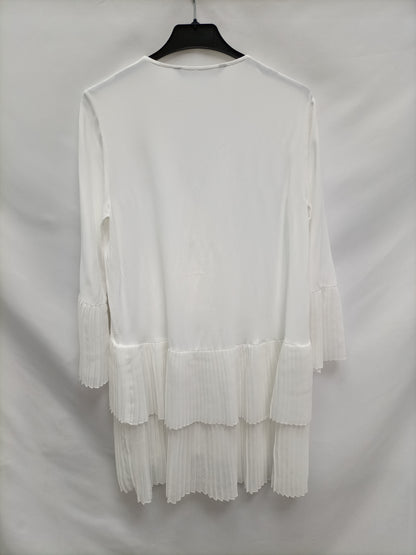 ZARA. Vestido/blusa tablas T.xs