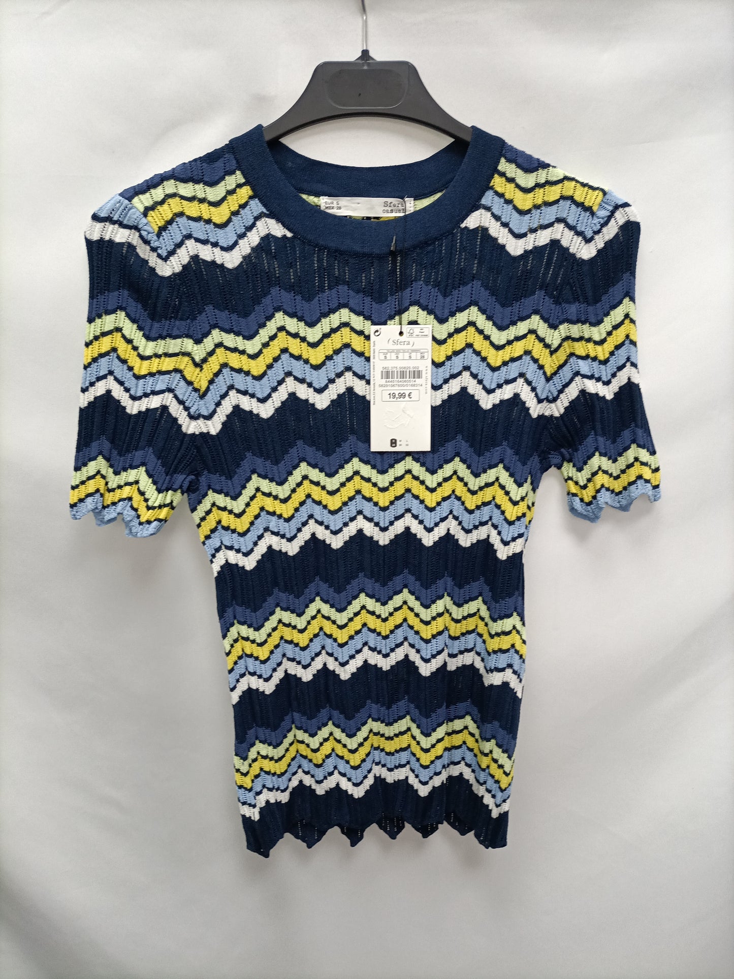SFERA. Blue Ts knit top