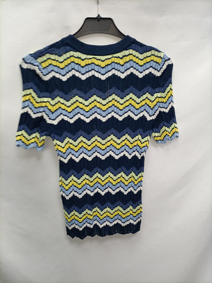 SFERA. Blue Ts knit top