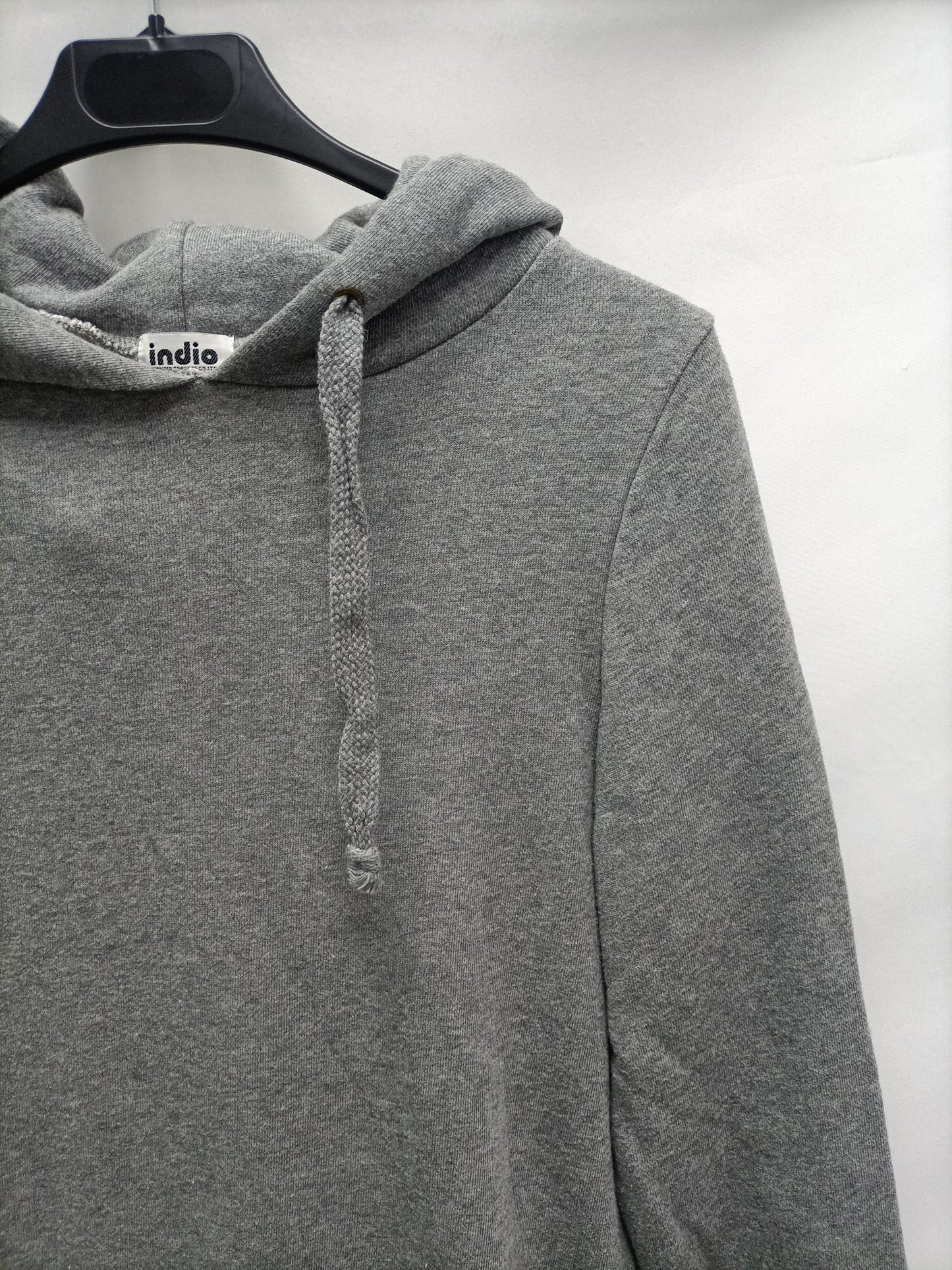INDIO. Vestido gris sudadera T.m