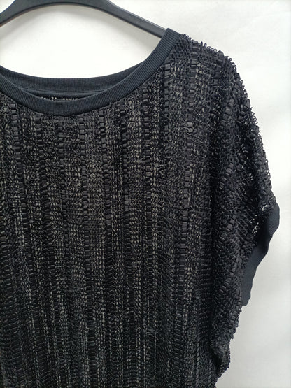 ZARA. Top negro oversized T.m