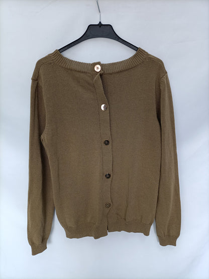 MarketMASSIMO DUTTI. Jersey verde  punto T.l