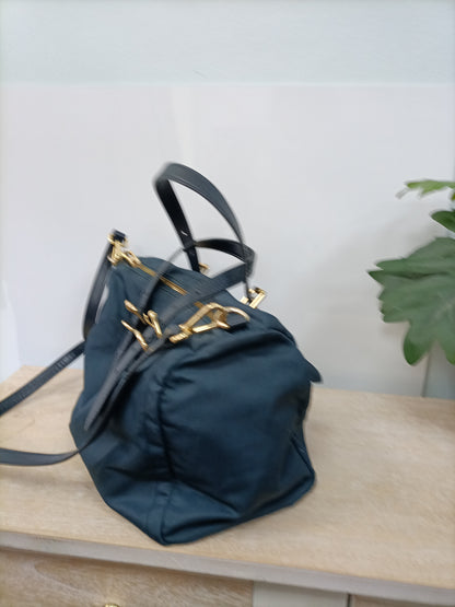 BIMBA Y LOLA. Bolso azul lona