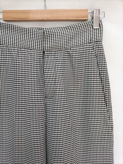 BLANCO. Pantalón pata de gallo T. 34