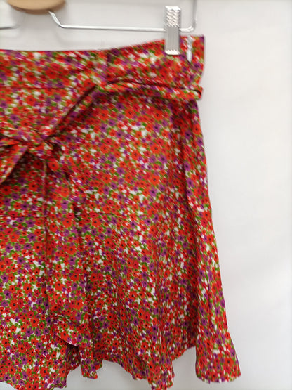 LEFTIES. Falda-pantalon flores T.m