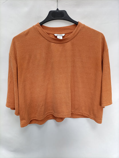 MONKI. Top fluido naranja T.m