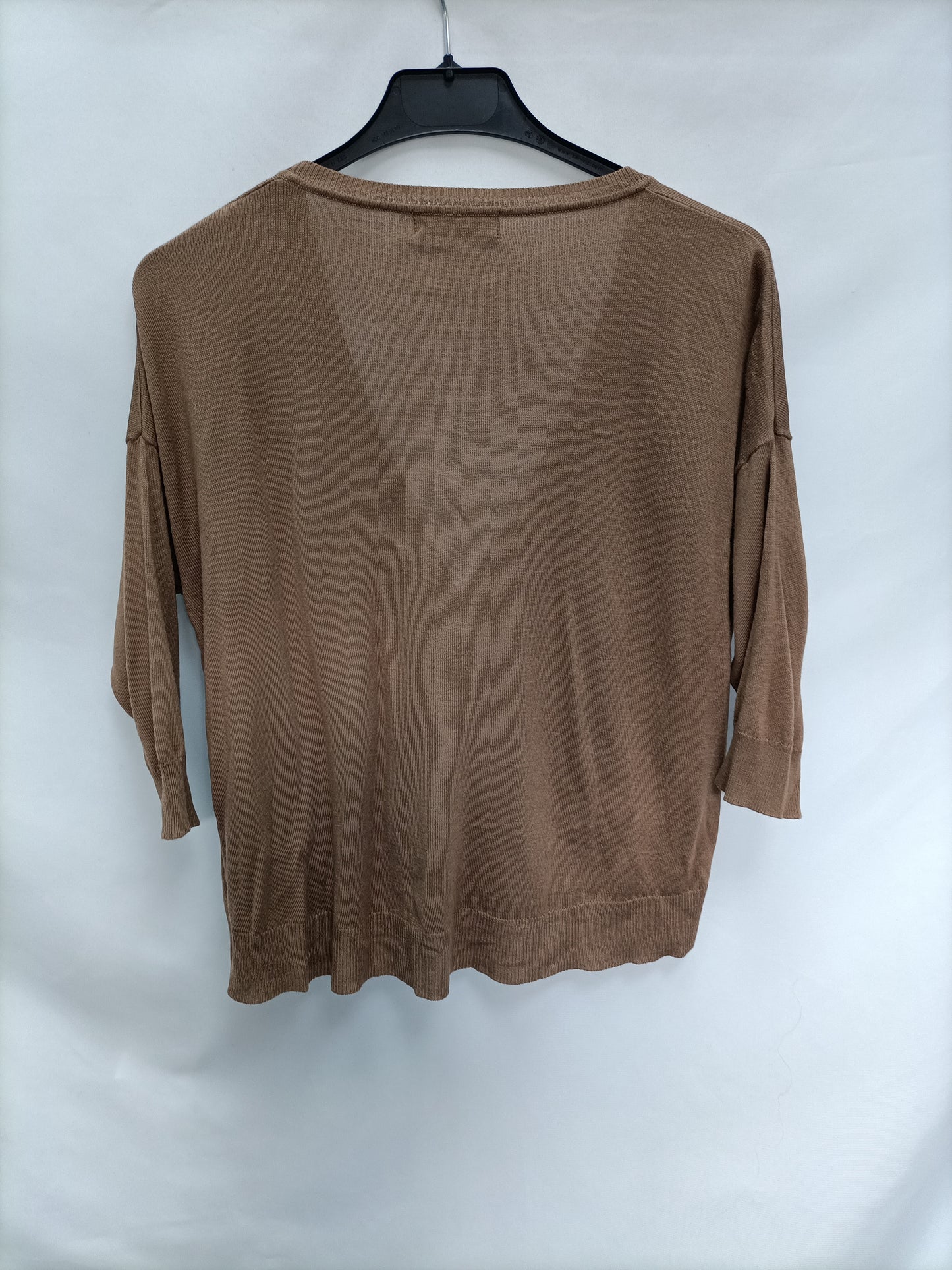 ZARA. Top Abotonado marrón  T.m