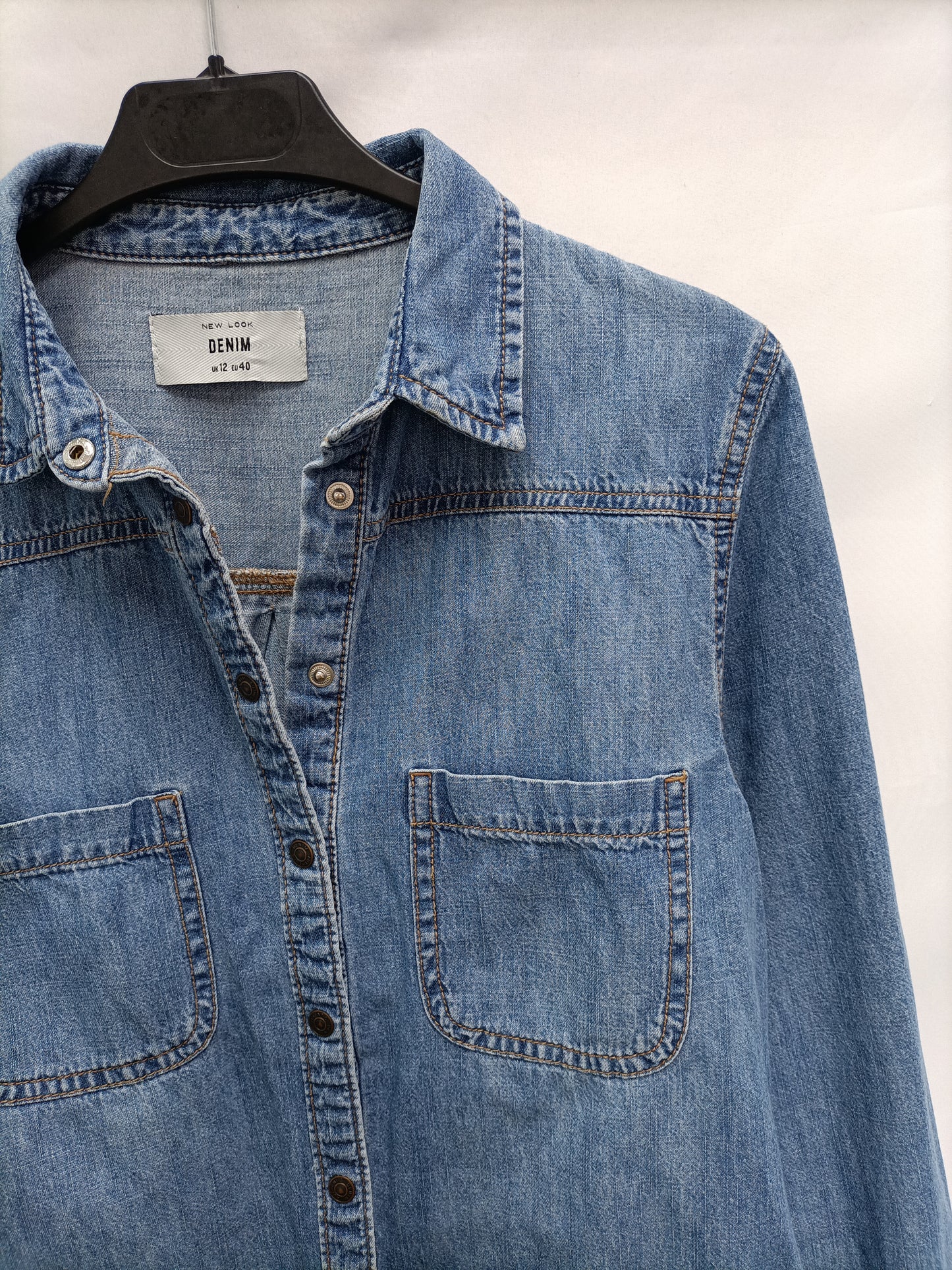 NEW LOOK. Camisa vaquera T.40 (m)