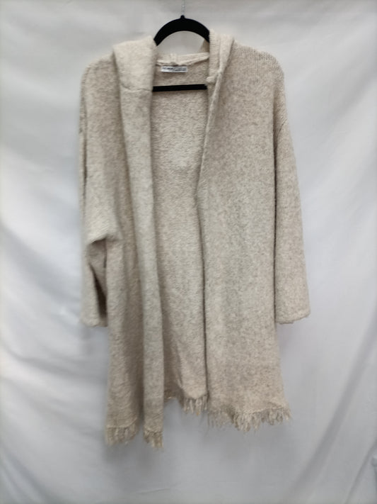 PULL&BEAR.  Cárdigan de punto beige  T.m
