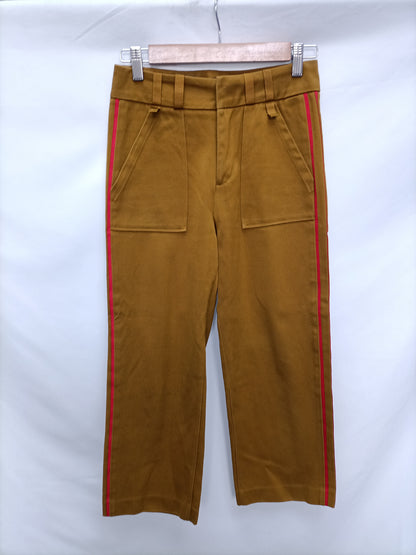 ZARA. Mustard straight trousers S.xs