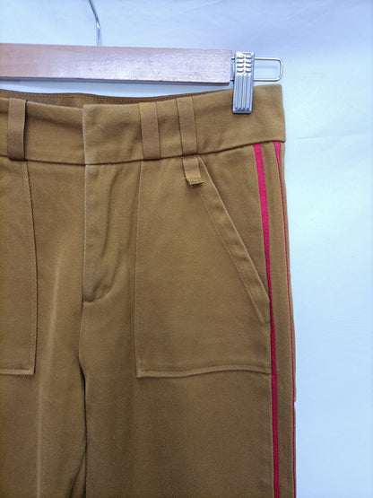 ZARA. Mustard straight trousers S.xs
