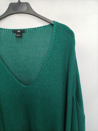 H&M. Jersey verde punto T.L