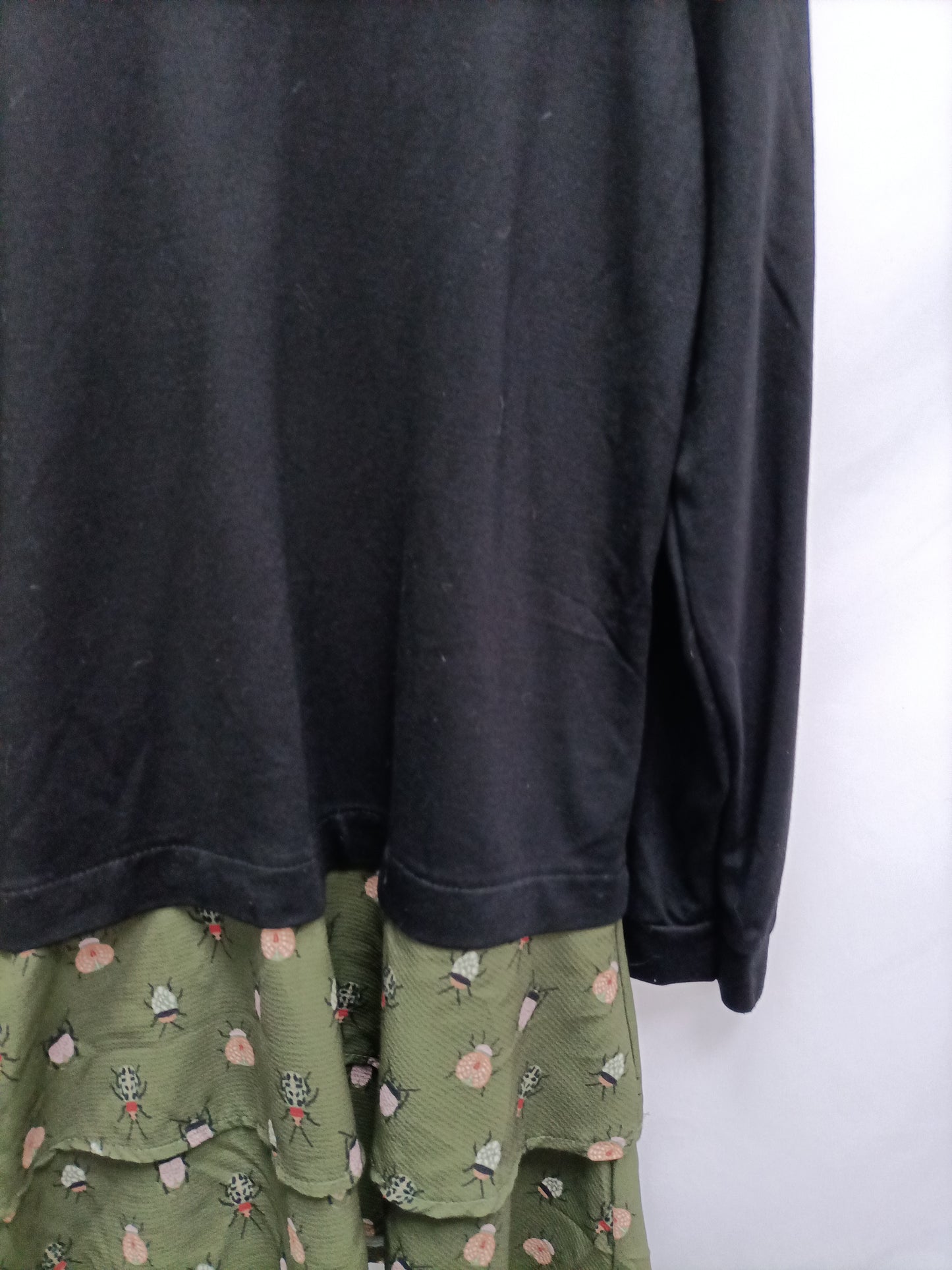 VALENTINA. Black ruffled dress Tm