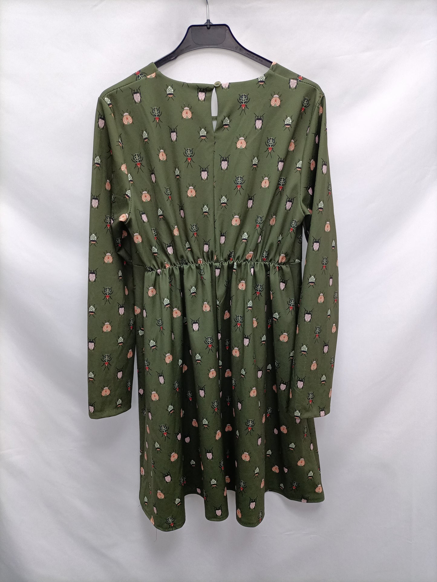 VALENTINA. Vestido verde insectos   T.l