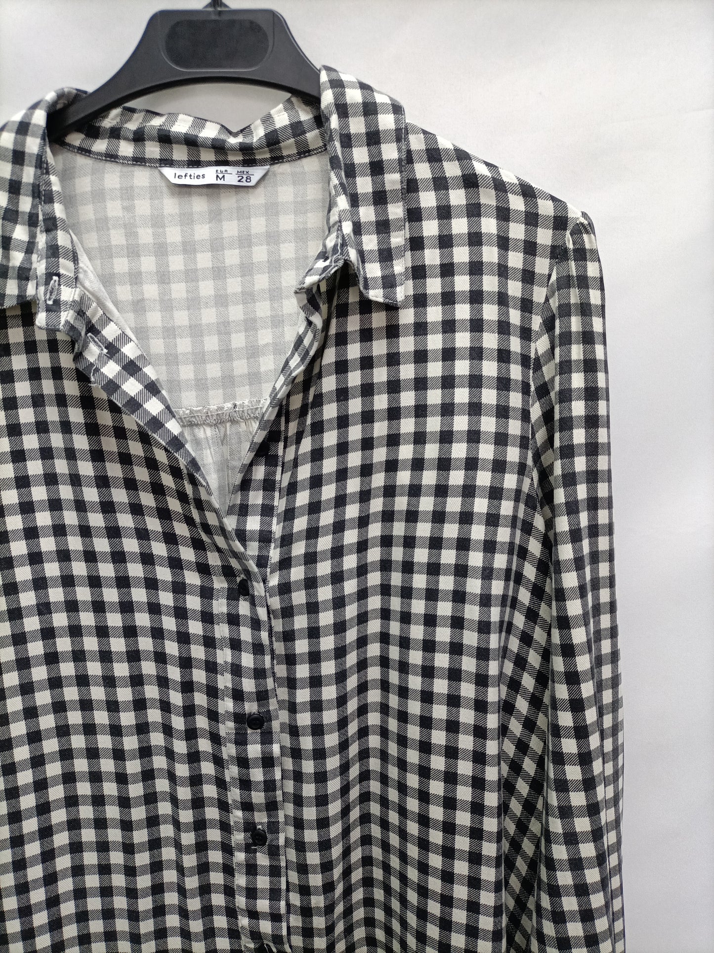 LEFTIES. Gingham Shirt Dress Tm
