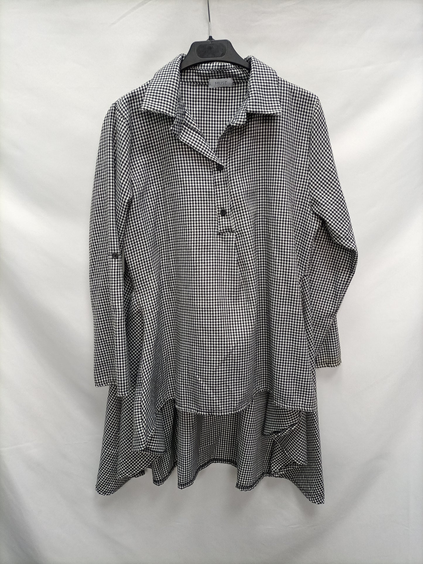 MUSE. Blusa cuadros vichy T.u(l)