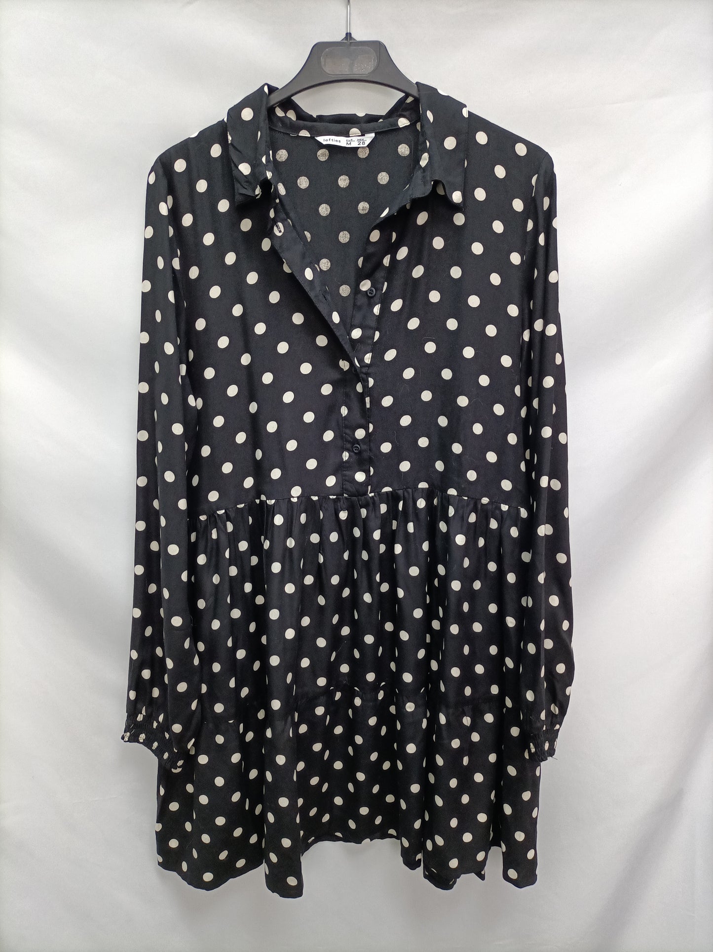 LEFTIES. Black polka dot dress TM