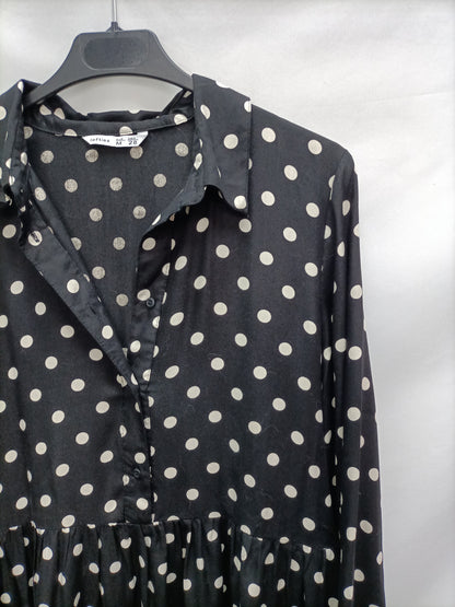 LEFTIES. Black polka dot dress TM