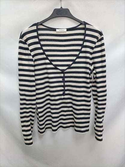 THAT OR THAT. Striped ribbed top TM