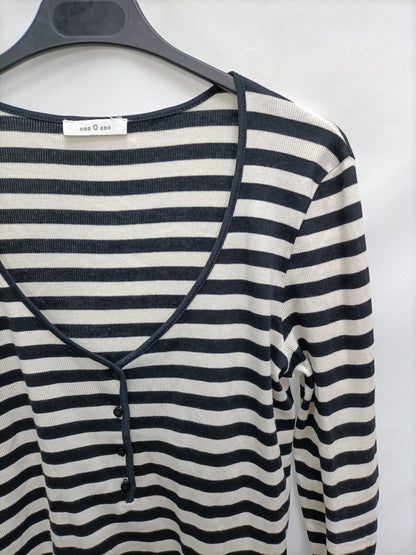 THAT OR THAT. Striped ribbed top TM